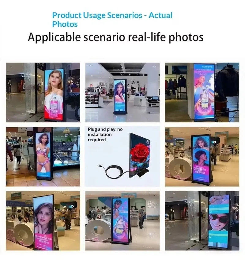 P1.86 P2 P2.5 GOB  Module 320*160mm Indoor  Poster Screen 1280*1920mm Mobile Portable  Display Screen