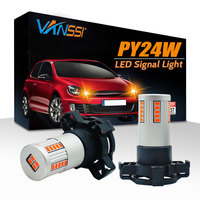 VANSSI 24W Canbus PY24W LED Bulb Amber Yellow Error Free No Hyper Flash Replace 5200s 12190NA Car Turn Signal Light