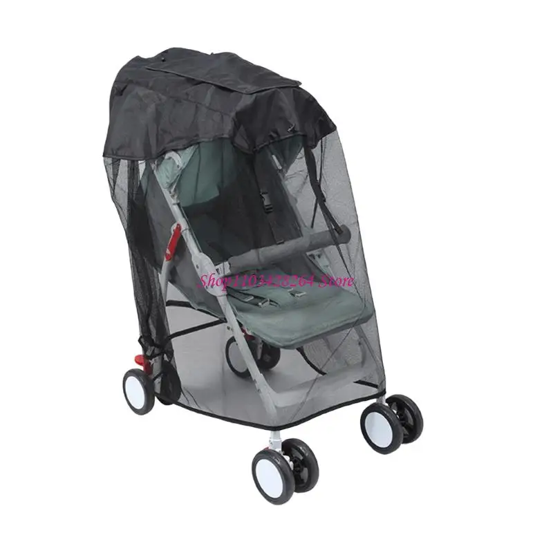 

Newborns Baby Strollers Cover Feature Sunshade Canopy Fly Net Enjoy Daily