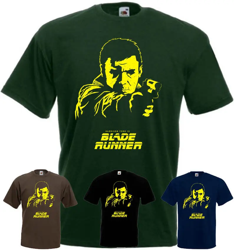 

Blade Runner v28 T shirt black brown bottle blue movie poster all sizes S-5XL