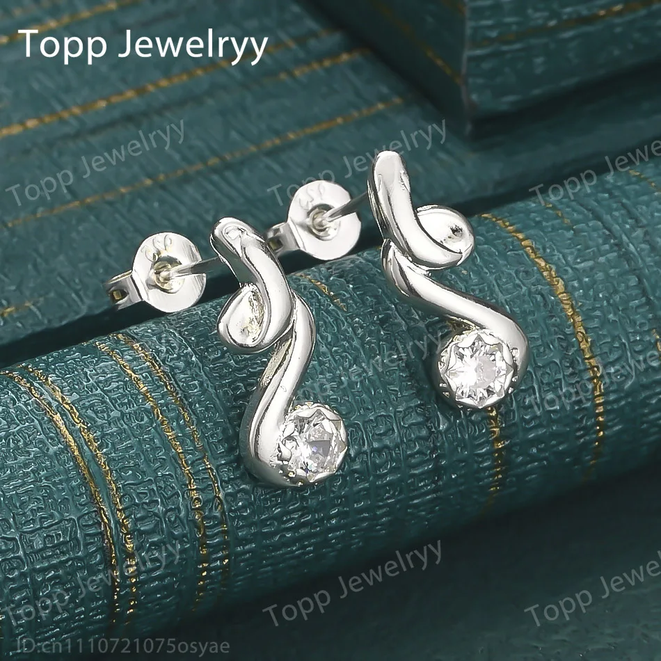 

Изящные серьги из стерлингового серебра 925 пробы с изысканным цирконием — стильные женские аксессуары для свадебного подарка