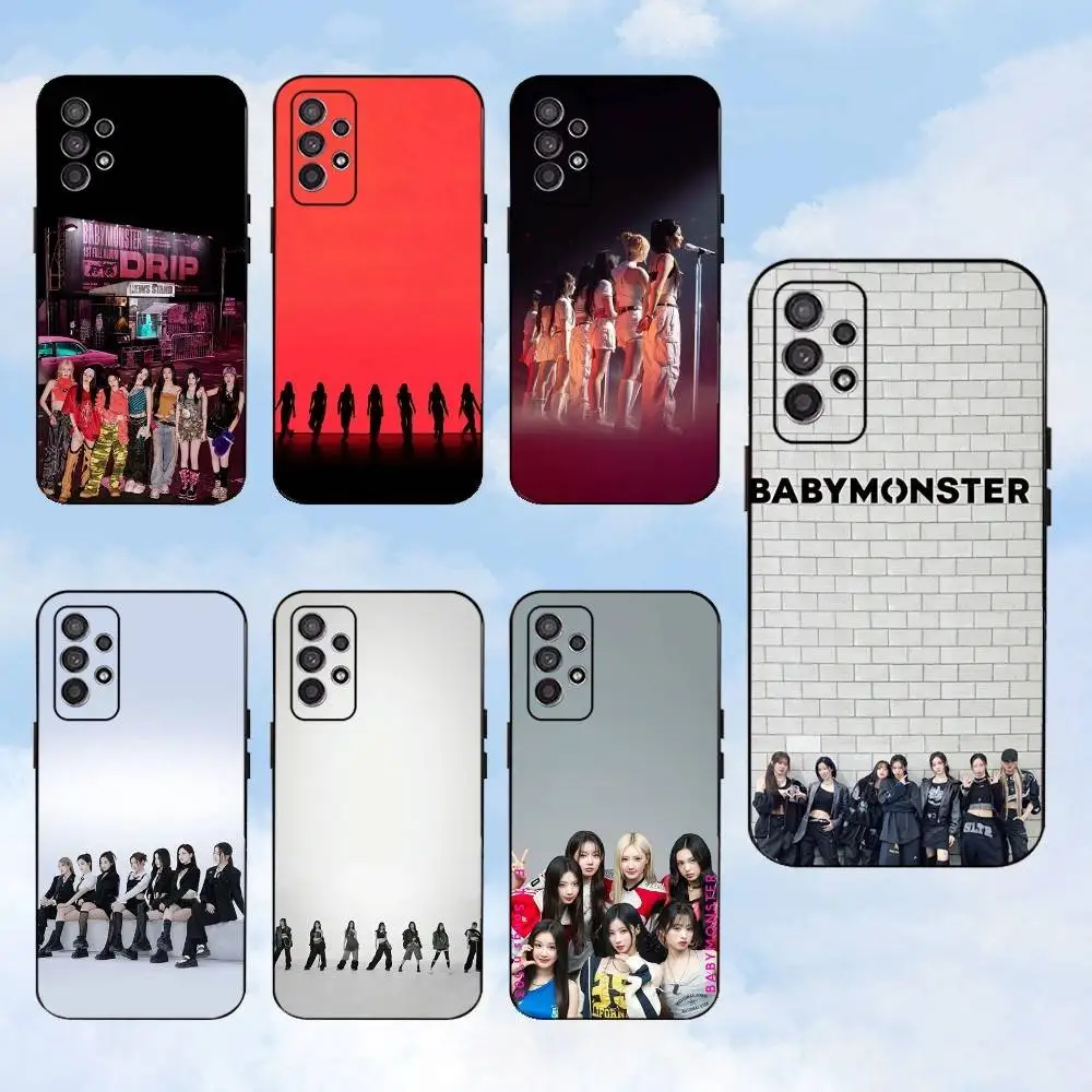 

BabyS Kpop M-Monster Phone Case For Samsung S25,S24,S23,S22,S21,S20,S10,Ultra,Plus,Lite,FE,Soft Silicone Black Cover