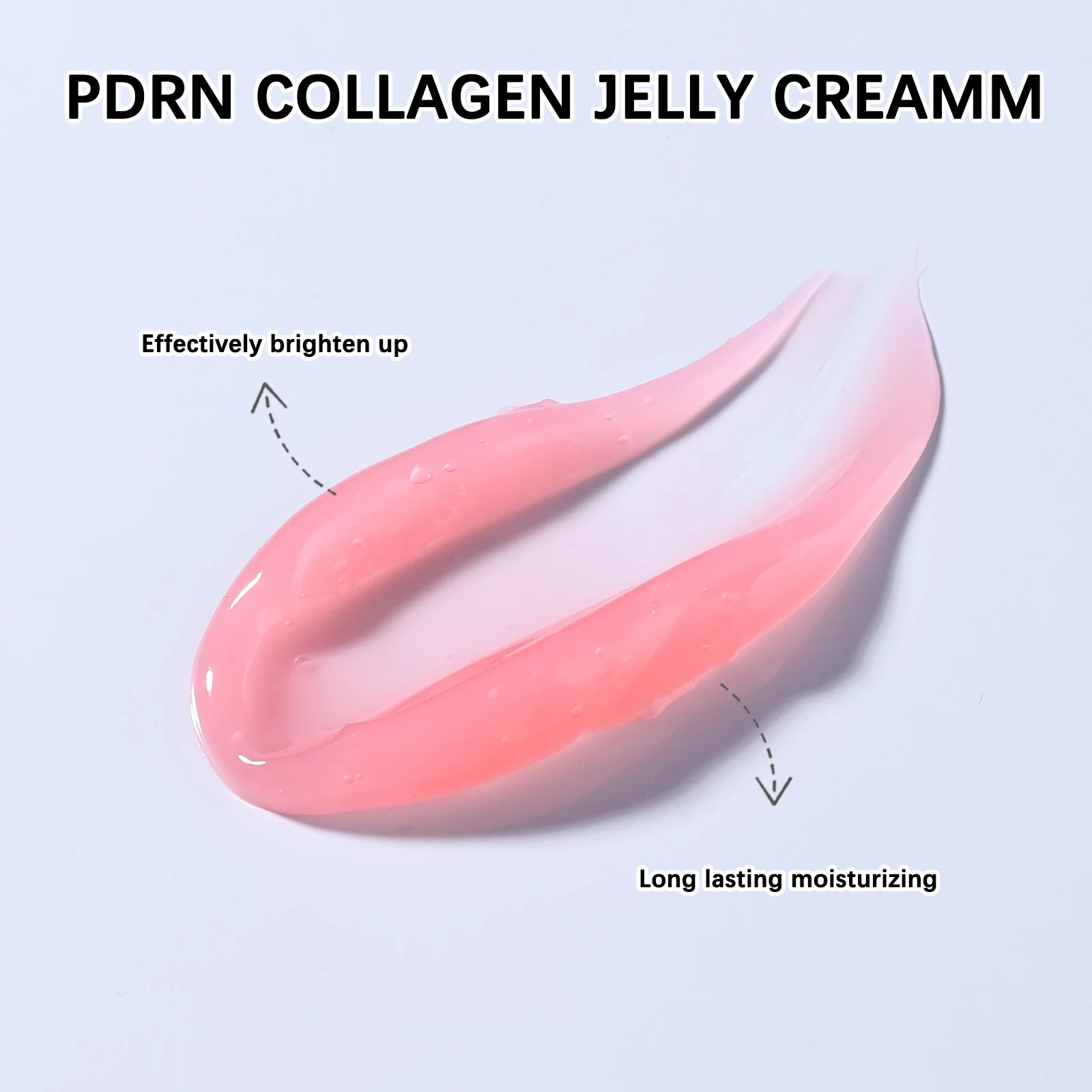 PDRN Collagen Jelly Cream Facial for Elasticity Hydrating 7 Collagen Complex Rejuvenation Moisturize Skin Repair Regeneration