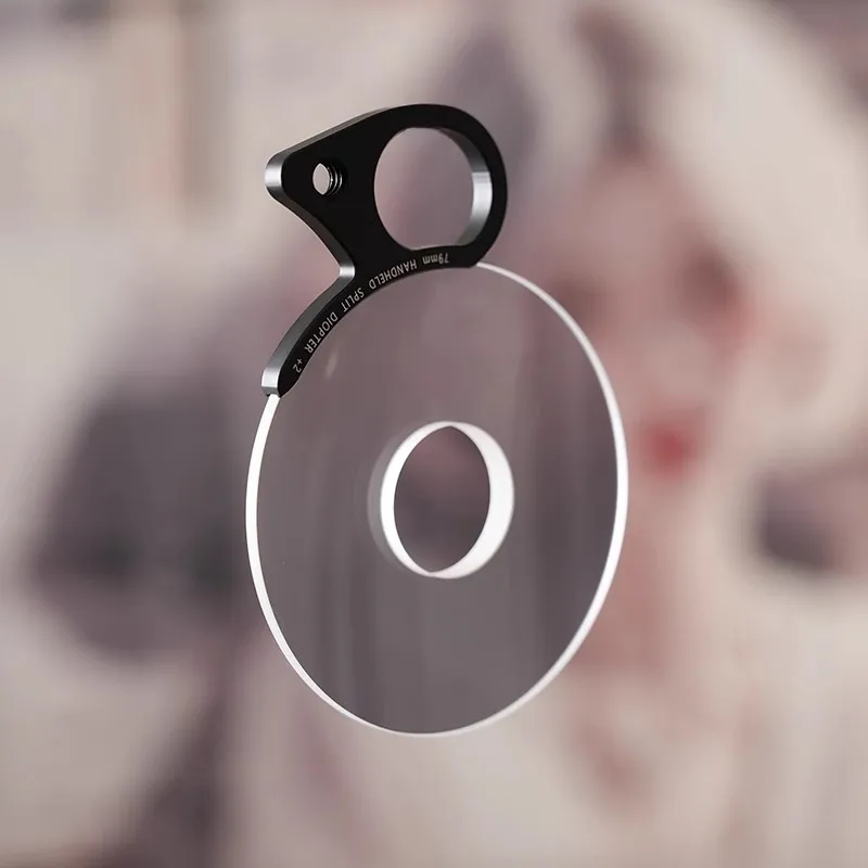 ديوبتر منقسم محمول باليد بمقبض للعدسات ، فلتر إبداعي ، جوفاء مركزية ، محيط شفاف ، محيط ضبابي افتراضي ، 79