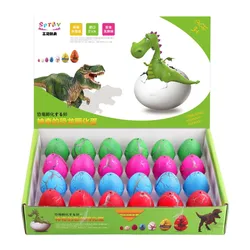 SUNAPO 24pcs medium crack dinosaur egg hatching eggs dinosaur birthday decoration dinosaur party decoration Easter basket filler
