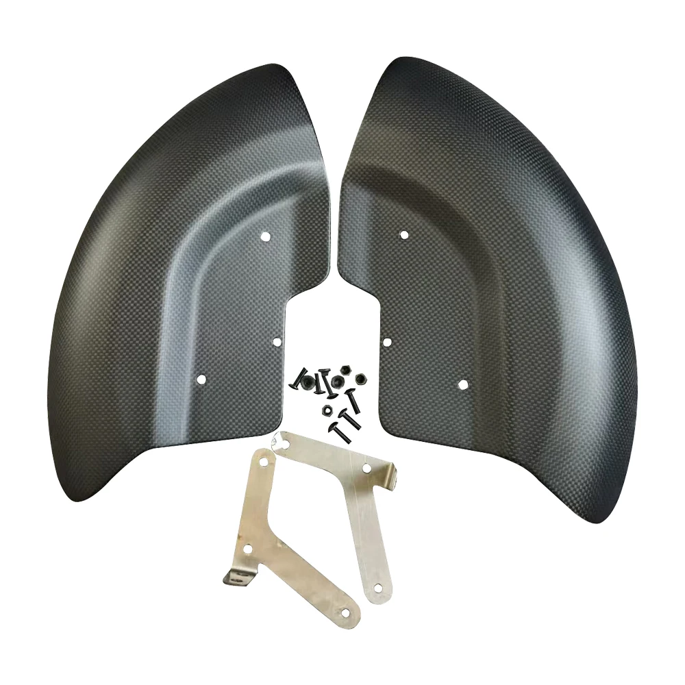 ل Ducati ستريت فايتر V2 V4/S/R 2018-2025 ألياف الكربون مجموعة أغطية الاطارات منحرف الهواء هدية واقية