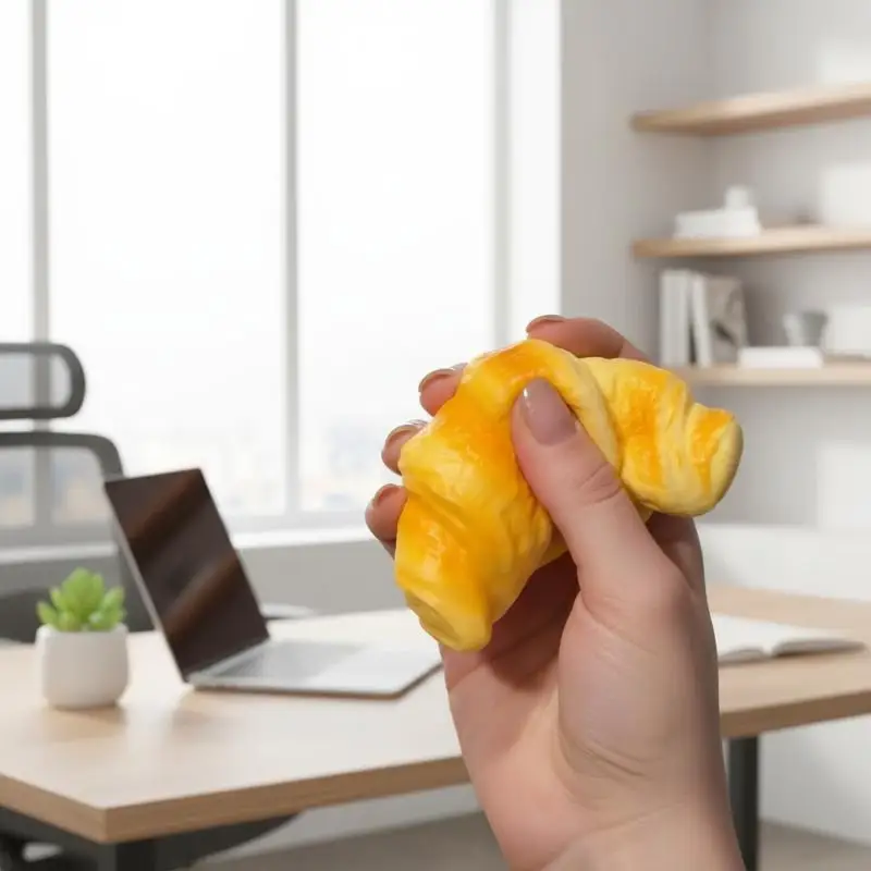 Squishy Squeeze Decompression Toy 1Pcs Soft Croissant Cat Paw Fried Dough Stick Slow Rising Toy for Kids Adults Leisure Gift