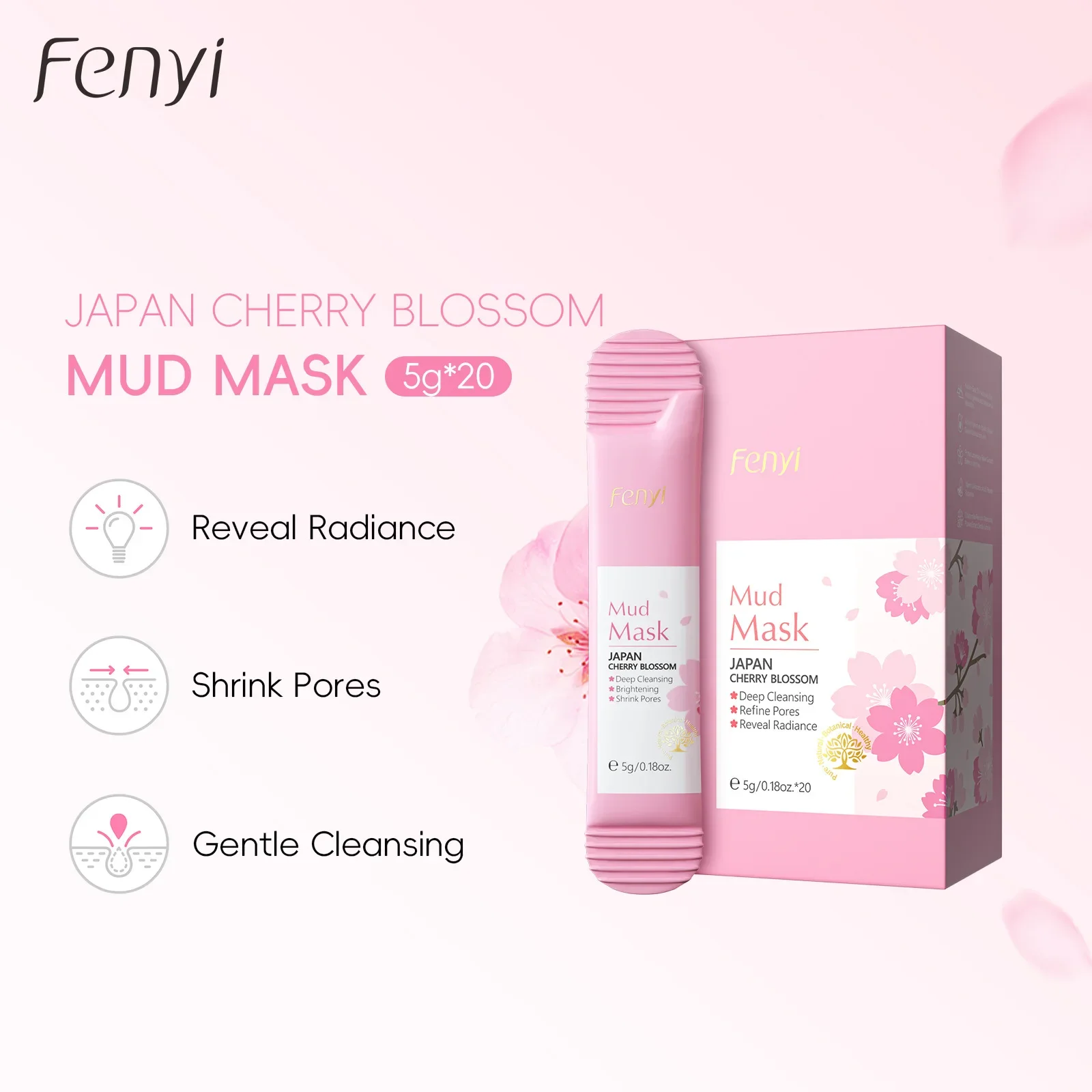 

20pcs Sakura Moisturizing Facial Mask Hydrating Sleeping Face Sheet Masks Repairing & Nourishing Night Face Mask Skin Care