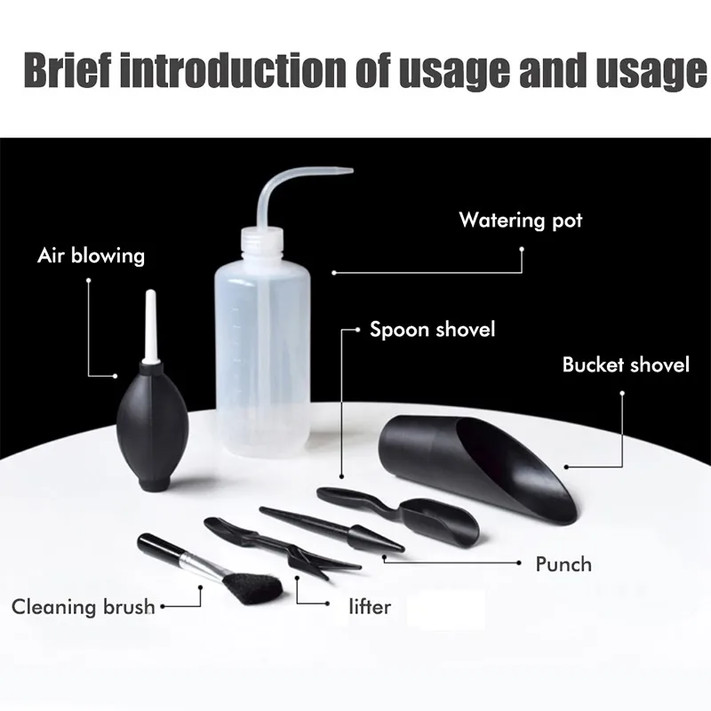 Plants Tools Mini Garden Hand Tools Set Transplant Multi-Function Planting Kit Gardening Bucket Shovel Tool for Indoor Outdoor