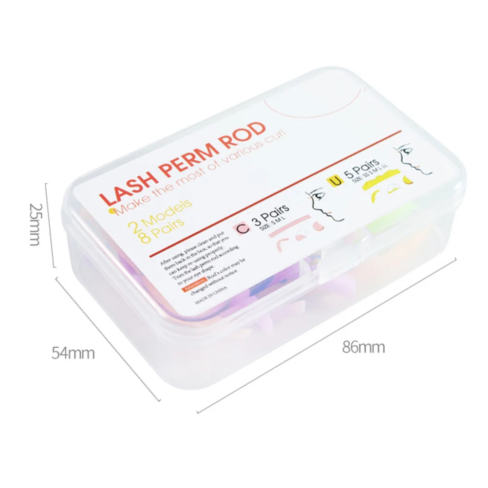 แผ่นซิลิโคนดัดขนตา 8 คู่ คุณภาพพรีเมียม ใช้ซ้ำได้ สำหรับร้านเสริมสวย อุปกรณ์แต่งหน้า ดัดขนตาให้งอนสวยเป็นธรรมชาติ