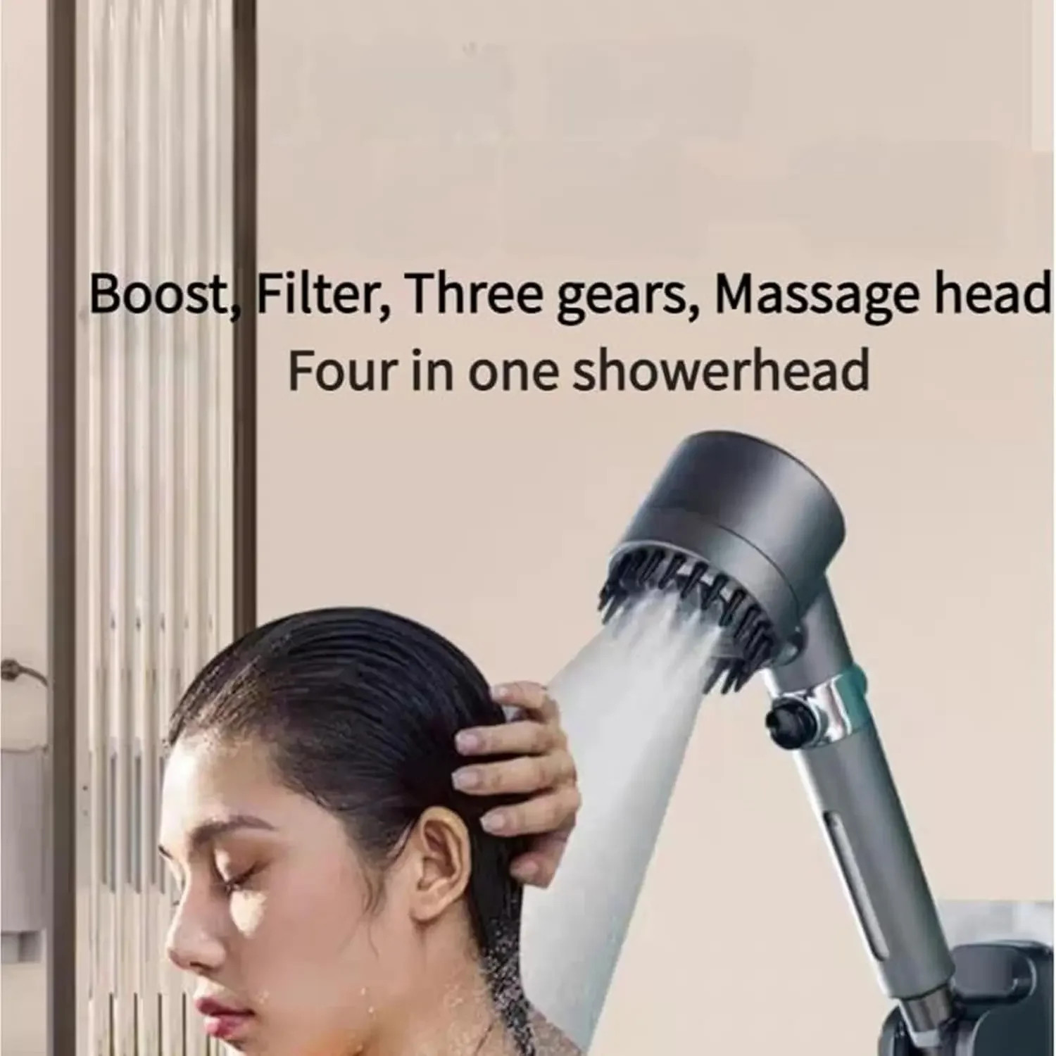 New ion drop bathroom handheld  drop faucet with  tap for shower head  filter for shower, turbocharger with multiple spray modes