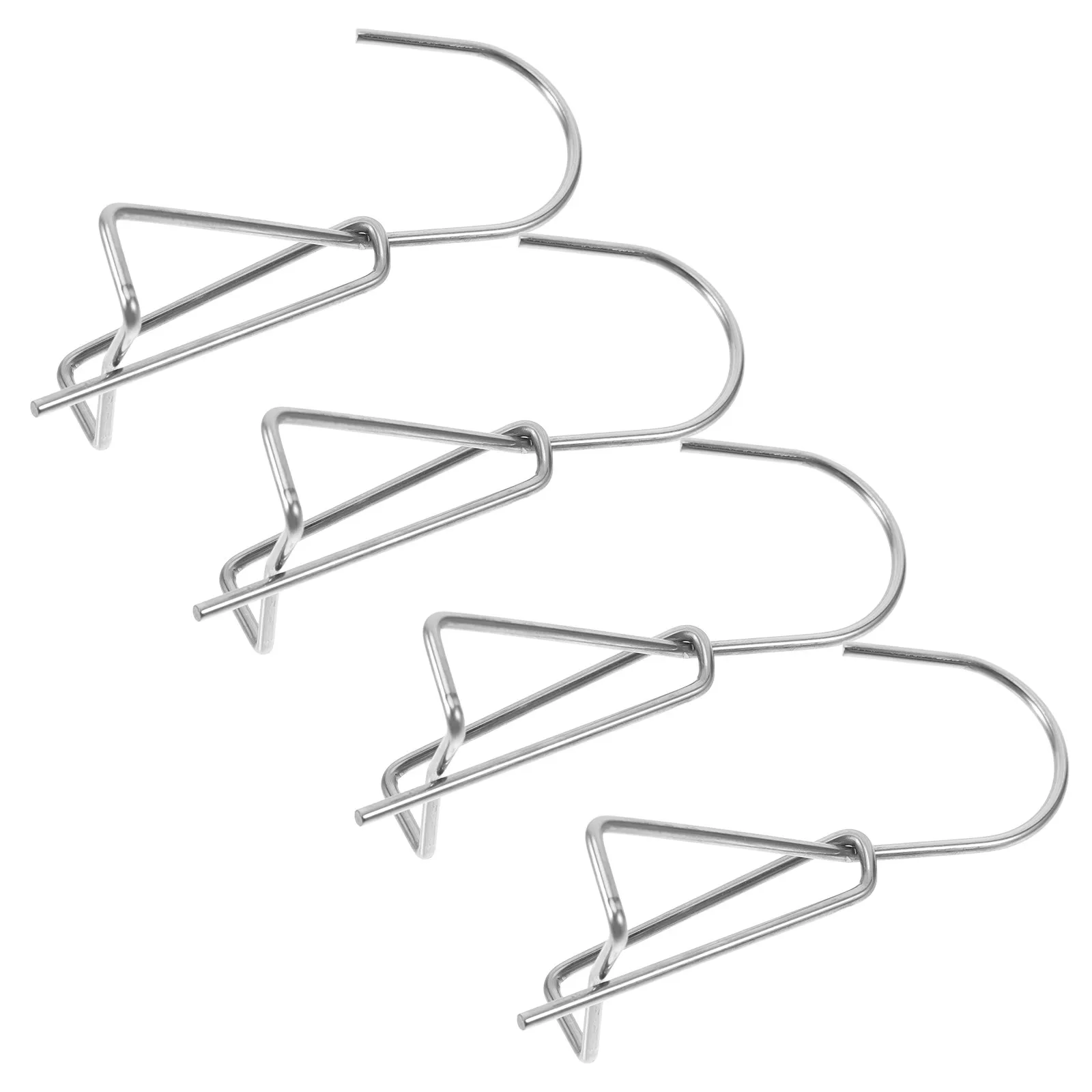 4Pcs Rustproof Stainless Steel Hanging Plant Hooks for Ceramic Pots Wall Mounted Flower Basket Hangers Indoor Balcony Garden Use view 3