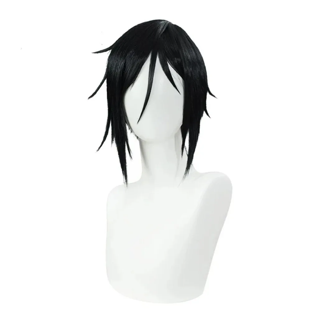 Anime Role Alois Trancy Side Swept Bangs Short Hair Anime Black Butler Character Modeling Headgear Sebastian·Michaelis Cos Wig view 3