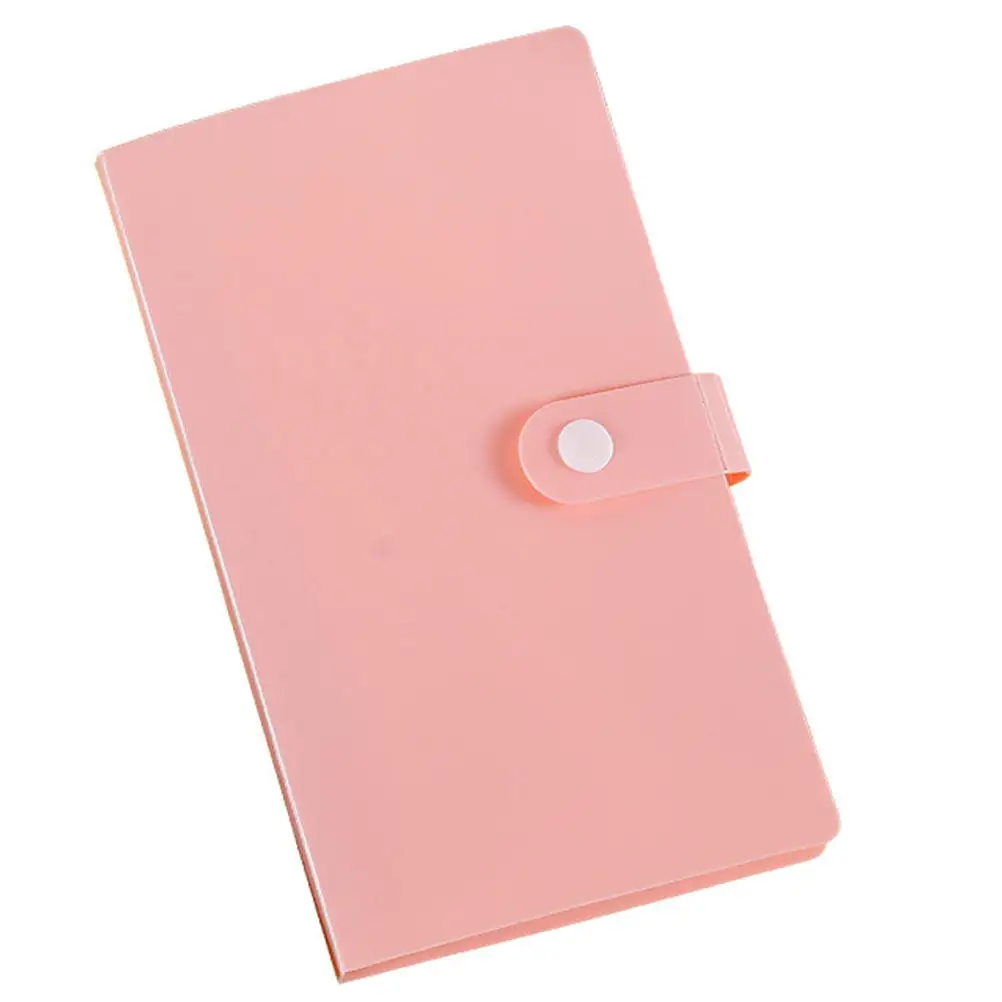 Portable Cards Organizer with Solid-Sealed Pages Lay-Flat Effect Compact Size Card Storage Book for Game Cards School Supplies