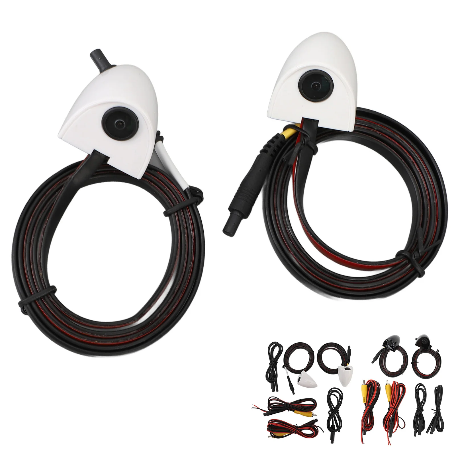 Car Blind Spot Camera Night Vision Assist Water Resistant Tape Mounting Left Right Side View Camera for Car Surveillance System