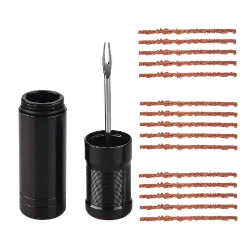 Bike Tubeless Tire Repair Kit Slug Plug Stopper Rubber Bacon Strips and Insertion Tool For Fixing Puncture Flat Road MTB Bicycle