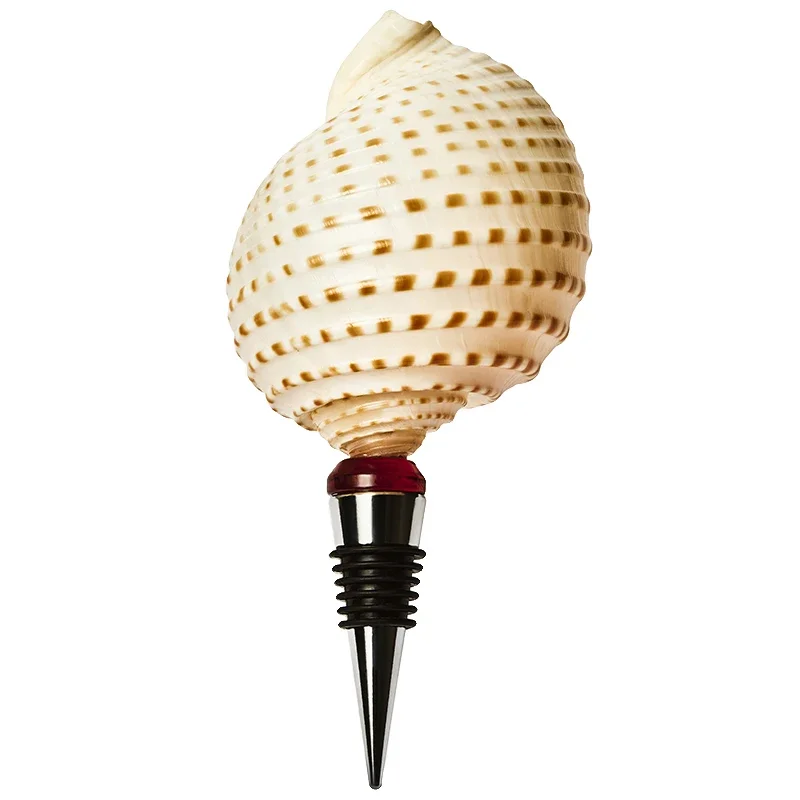 Wine cork Leopard print snail Peacock snail One-horned snail Slightly drunk Natural conch shell wine cork
