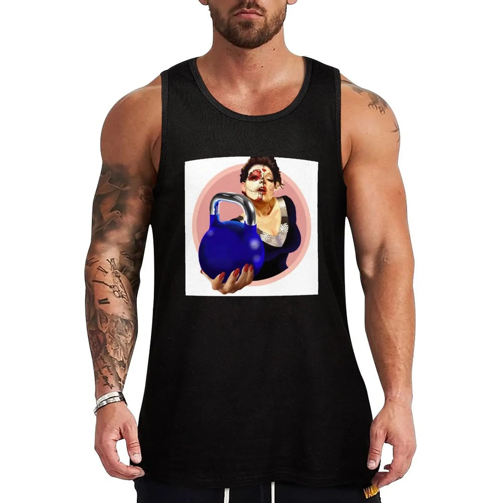 Girevoy Day of the dead @LHDesignsART Tank Top sleeveless t-shirts for men singlets for men