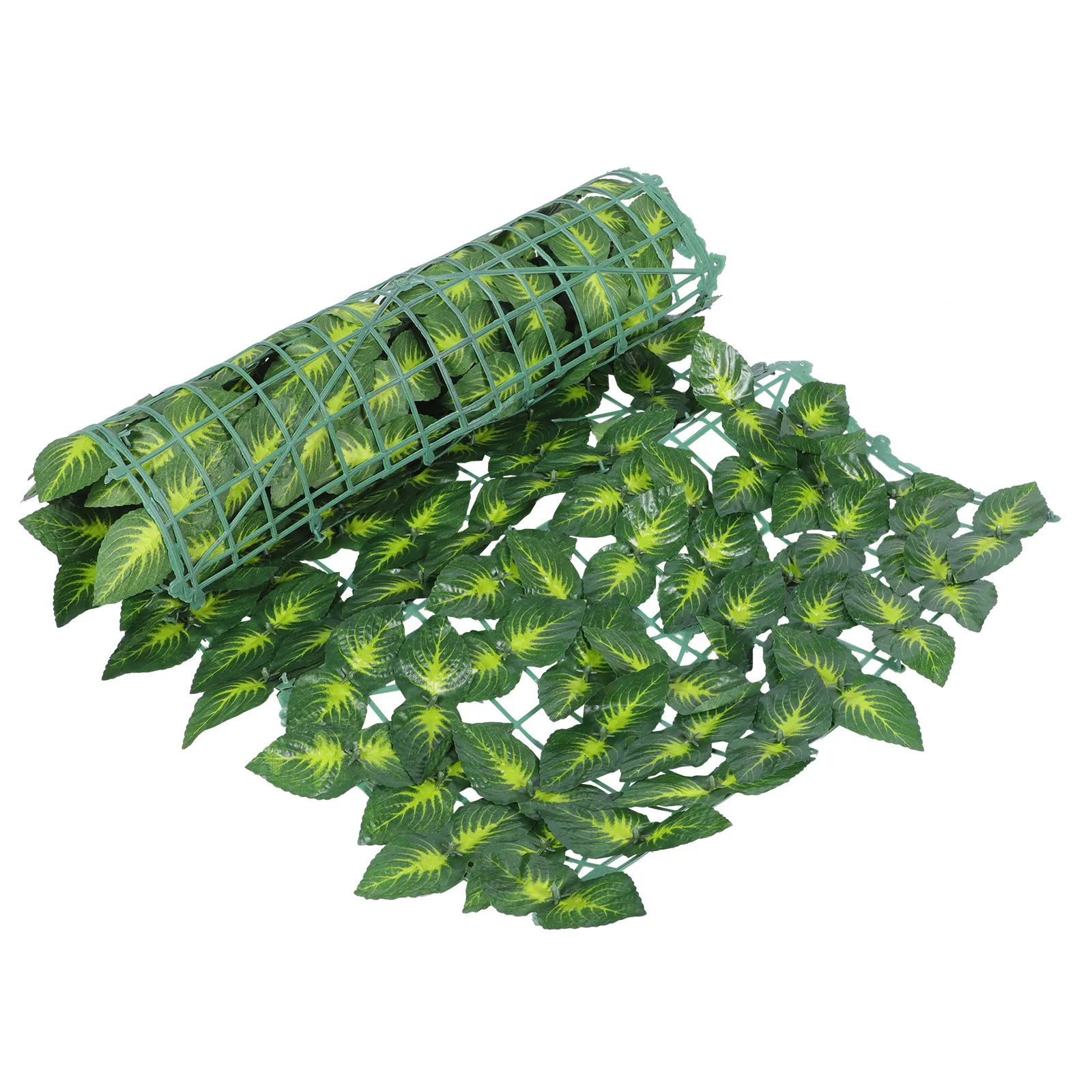 Artificial Green Leaf Fence Ornament Lifelike Texture Eco Friendly Fade Proof Moisture Corrosion Resistant Garden Balcony Fence