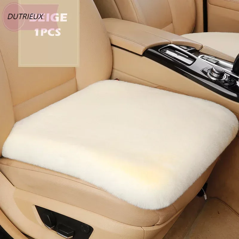 

Universal Car Seat Cover Winter Warm Fluffy Plush Seat Cushion Pad Breathable Front Rear Seat Mat interior Styling for Car Truck