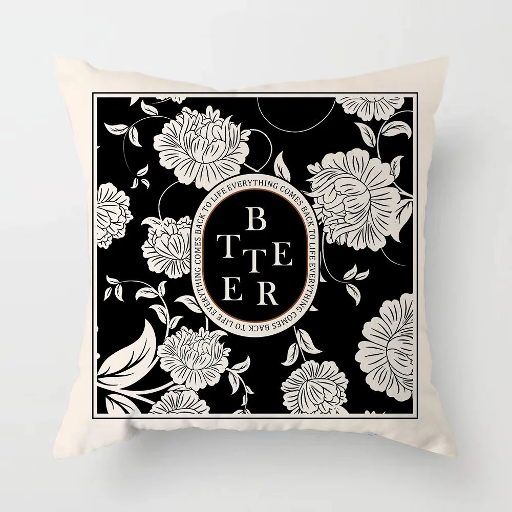 Retro Light Luxury American Pillowcase Sofa Cushion Cushion Cover Bedroom Bed Pillow Cover Square.