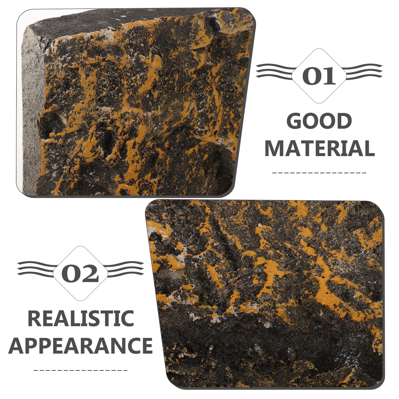 

Rock Decorative Panel 3D Aquarium Background For Fish Tank Terrarium Landscape Board Reptile Habitat Lightweight Waterproof