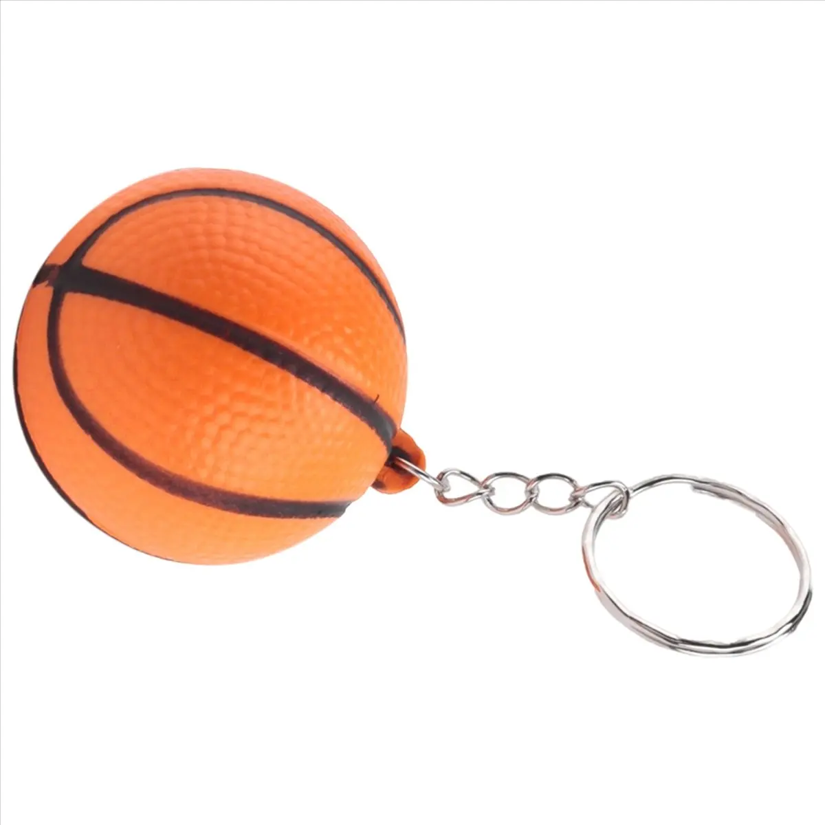 Basketball Stress Ball Keychains 20 Pack for Favors School Carnival Reward Sports Centerpiece
