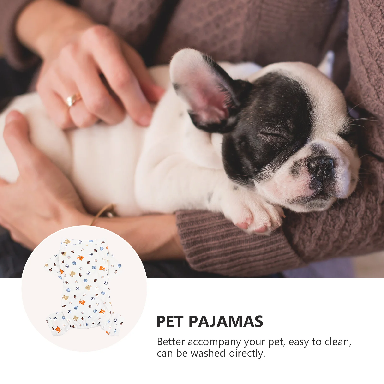 

Dog Clothes Pet Football Pajamas Puppy Sleeping for Man Costume Dogs Cotton