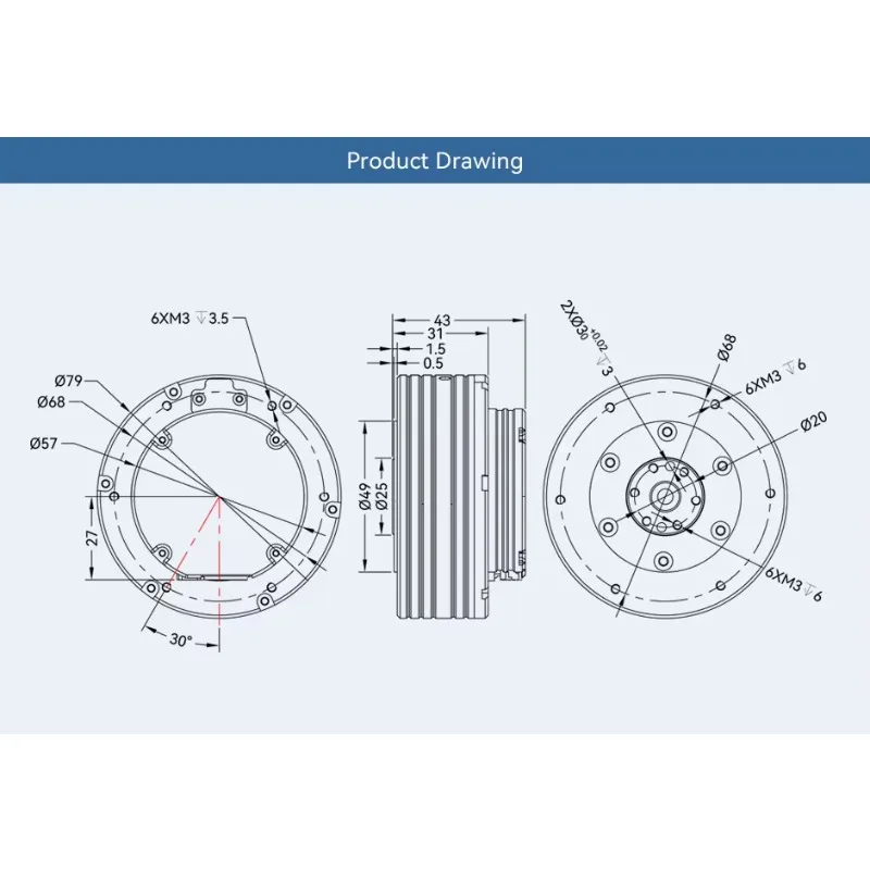Cubemars AK60-6 V3.0 24V High Torque Robot Joint Actuator Modul Motor Factory Direct Cycloidal Drive für Exoskelettroboter