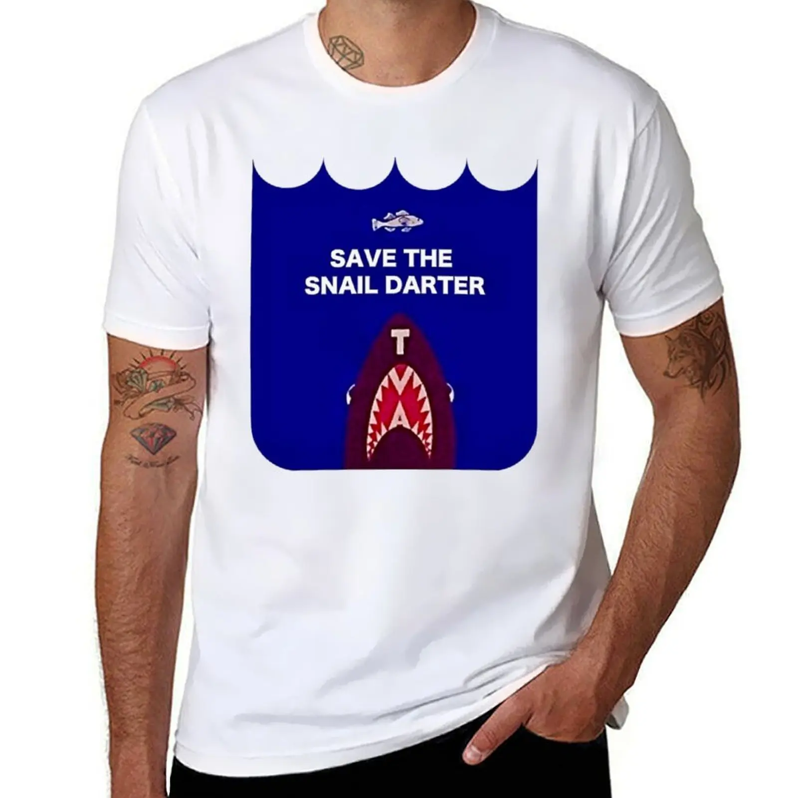 

SAVE THE SNAIL DARTER- VINTAGE REMAKE T-Shirt t shirt man designer t shirt man luxury T-Shirt