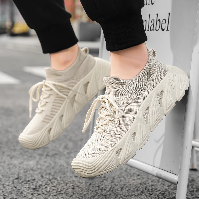 

Summer Men Casual Sports Running Shoes Breathable Lightweight Sneakers Outdoor Mesh Black Athletic Jogging Tennis Walking Shoe
