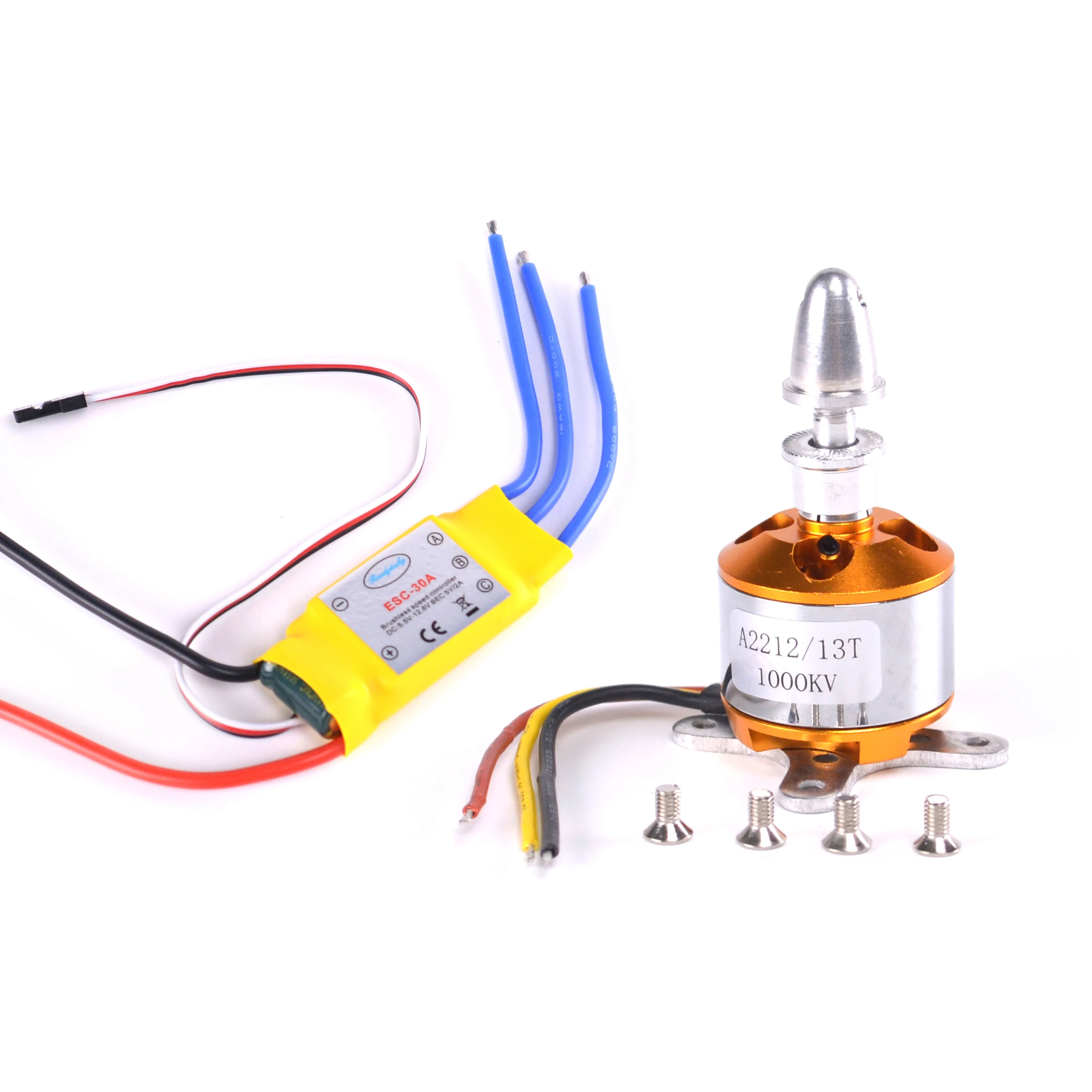 A2212 2212 1000KV Motor Outrunner sin escobillas 30A ESC sin escobillas para F450 S500 S550DIY RC Quadcopter hexacóptero multirotor