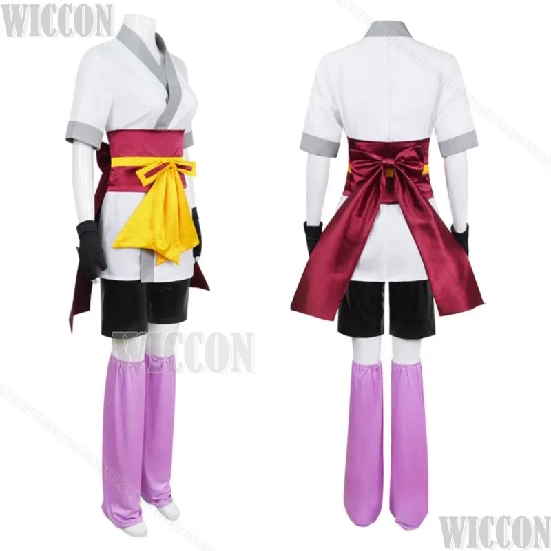 Disfraz de cosplay de personaje de anime "Sonic the Hedgehog" con peluca morada, adecuado para fiestas de Halloween y Navidad