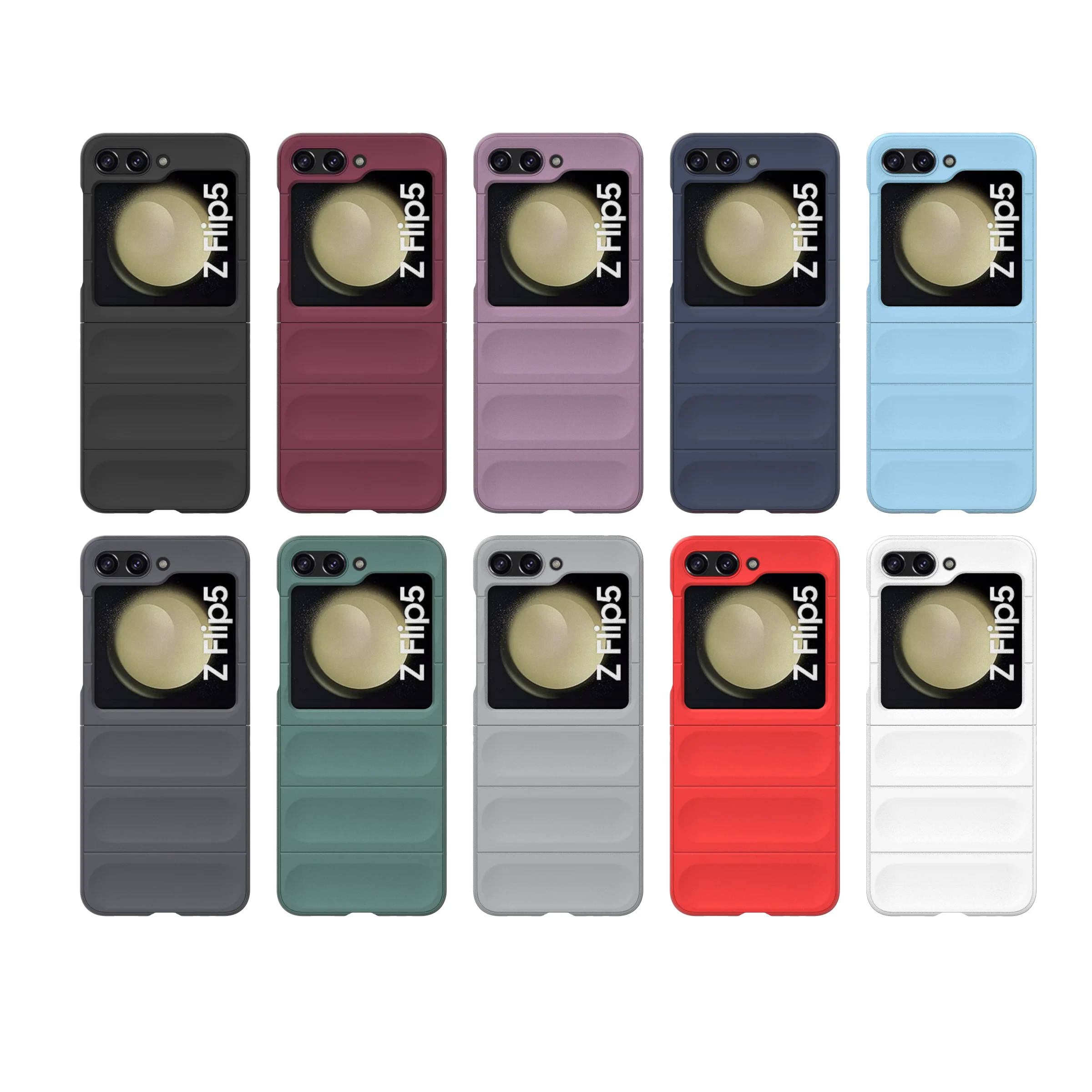 For Samsung Galaxy Z Flip5 Case Galaxy ZFlip5 Cover Liquid Silicone Soft Fashion Classic non-slip Protection High Qualtiy Bumper