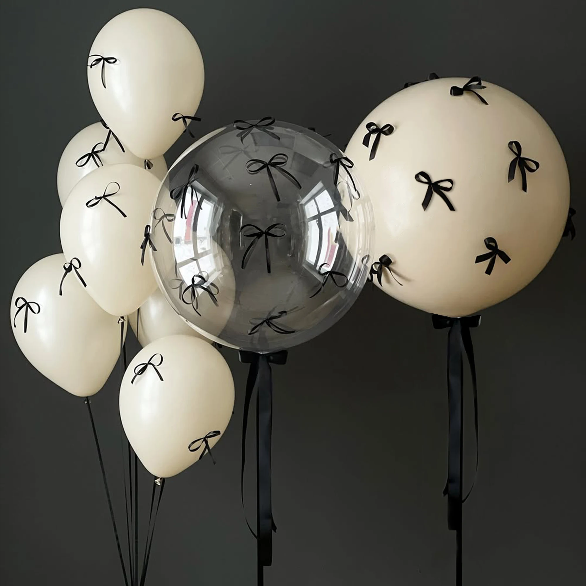 Juego de globos bobo de 11 Uds con lazo de cinta DIY para decoración del Día de la madre decoración de graduación 2025, fiesta de cumpleaños de ducha