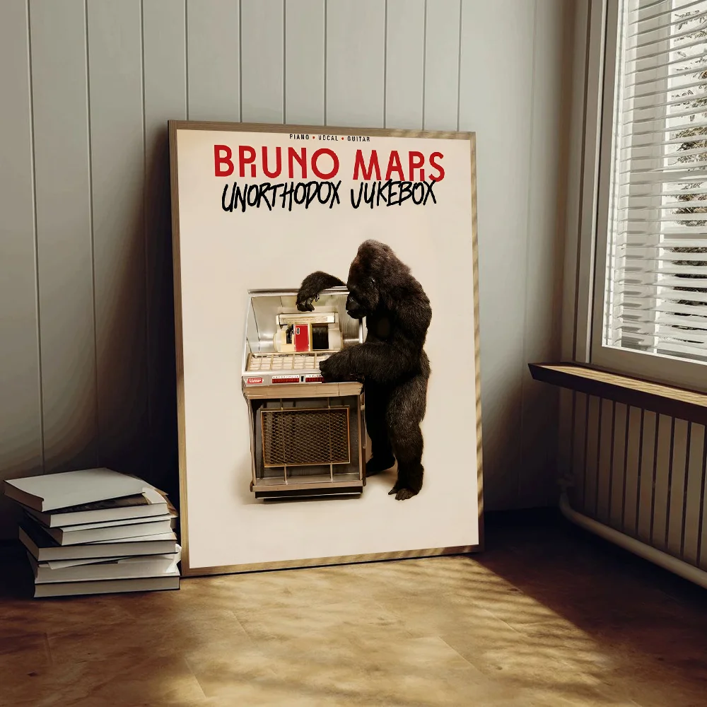 Bruno Mars Classic Vintage Posters HD Quality Wall Art Retro Posters for Home Room Wall Decor