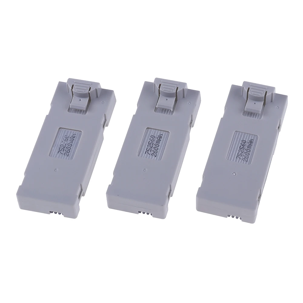 1/10Pcs 3.7V 2600Mah Battery for E88 E88PRO E88MAX E525 E99 E99PRO P1 P5PRO K3 S1 P8 Drone Battery Special Battery Rc Parts