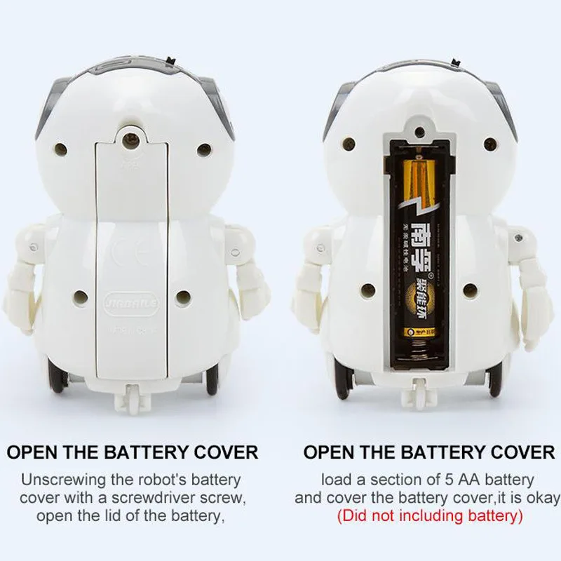 Mini robot tascabile multifunzionale vocale per bambini intelligente piccolo tesoro giocattolo versione inglese conversazione canto danza