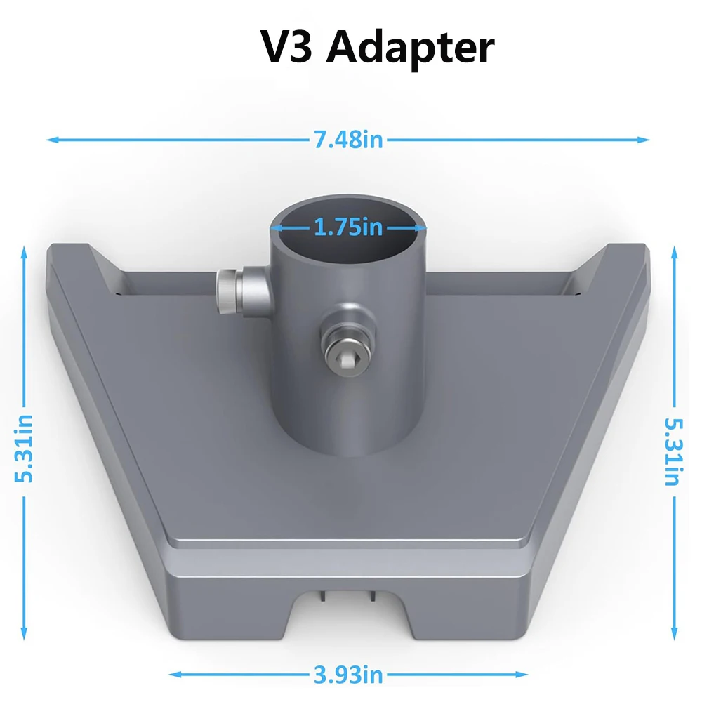 FORZOLA Pipe Adapter For Starlink Gen 3 Standard Antenna Roof Pole Mount Stand Round Mounting Kit For Starlink V3 Dish Bracket
