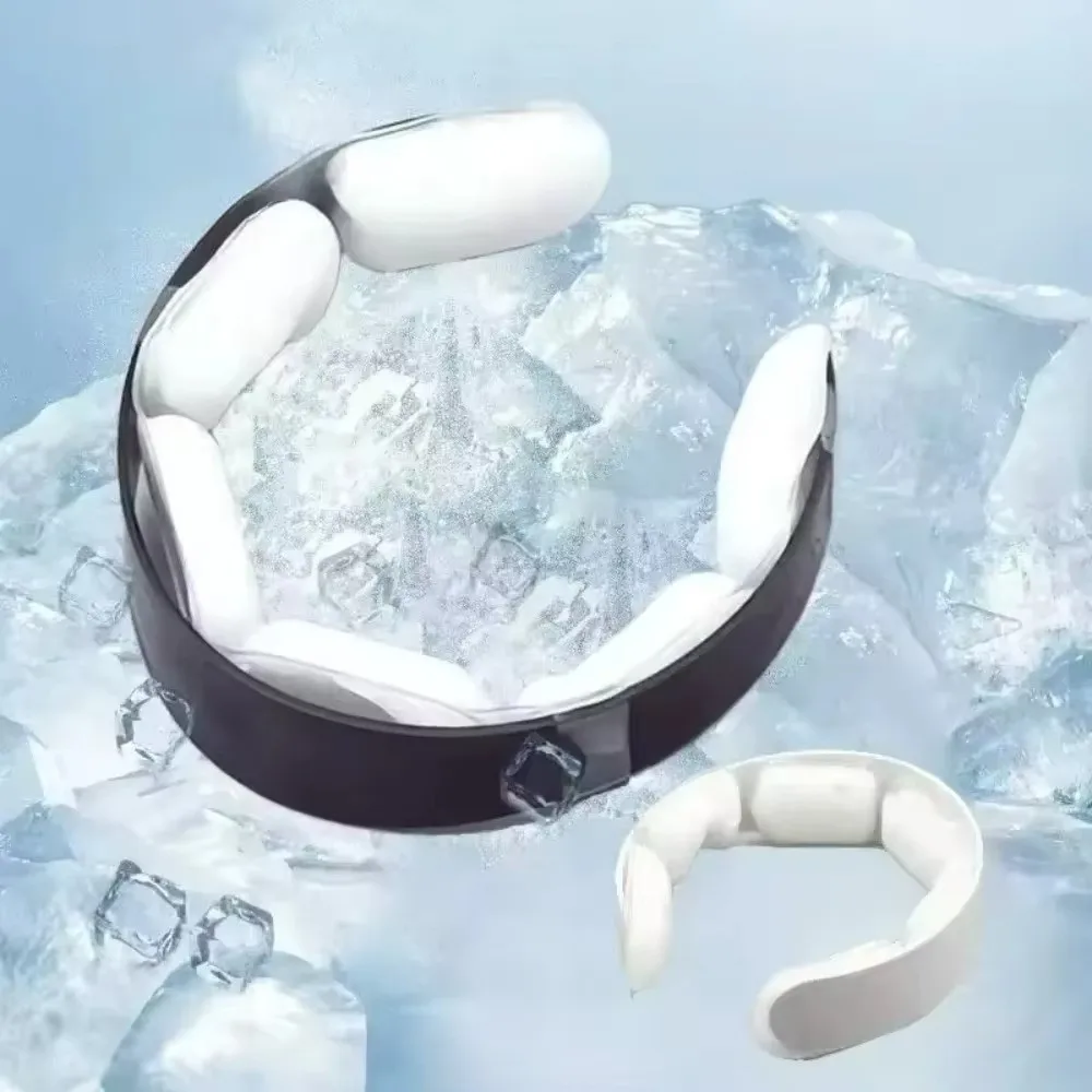 Reusable Neck Cooling Ring Sunstroke Prevention Lasting Neck Cooler Collars Wearable Freezable Ice Pack Running view 4