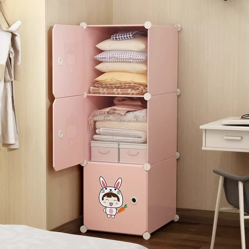 

Plastic Cabinet Wardrobe Storage Clothes Organizer Bedroom Partitions Living Room Wardrobe Modern Guarda Roupa Trendy Furniture