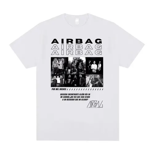 Imagen 2 del producto Camiseta con estampado de Singer Airbag Por Mil Noches para hombre y mujer, camisetas de moda de Hip Hop, ropa de manga corta para hombre, camisetas de gran tamaño