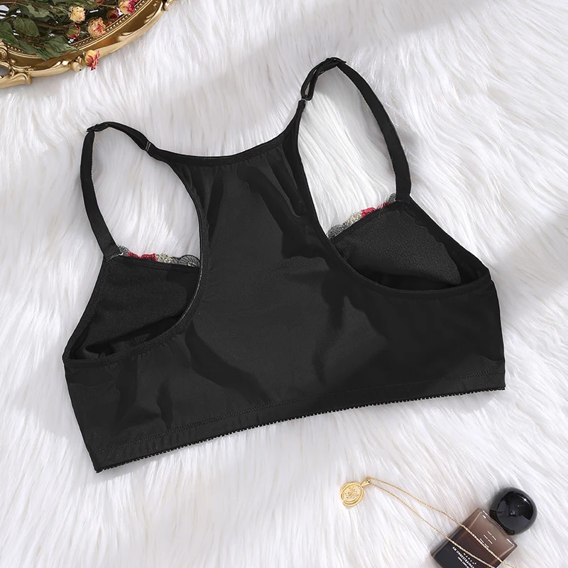 رائجة البيع النساء حجم كبير الدانتيل الجبهة زر تشكيل كوب مبطن Bralette حجم كبير نوعية جيدة الصدرية للنساء سلس الملابس الداخلية