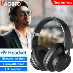New H9 Bluetooth Headphones Wireless Headphon Hifi Bass Stereo Noise Cancelling Headset With Mic USB Adapter Foldable For TV PC
