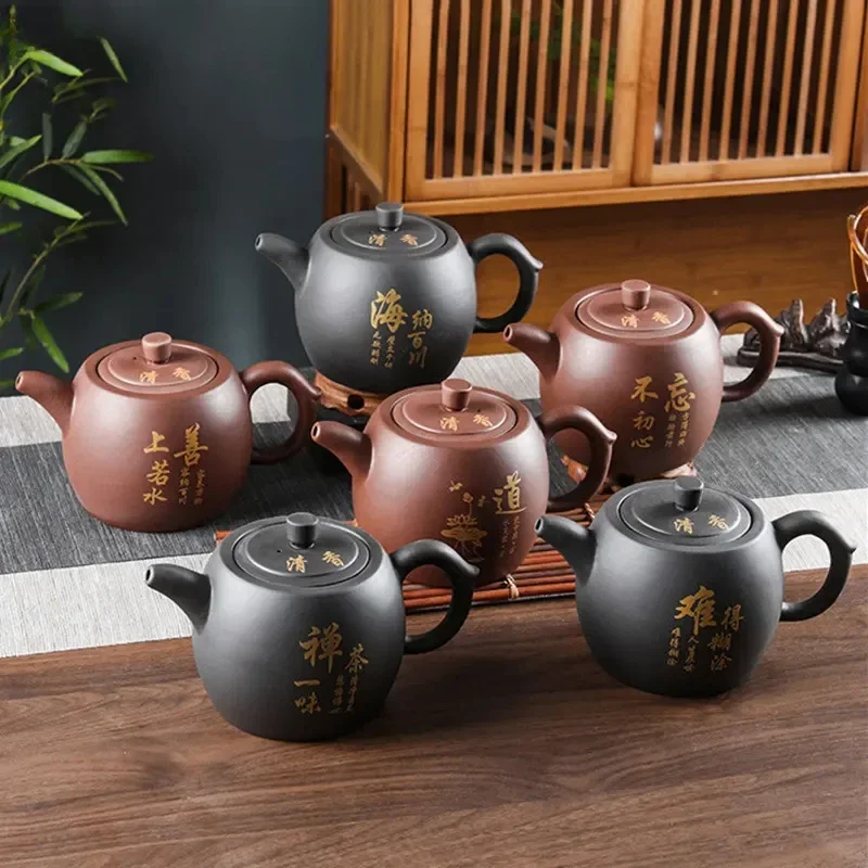 Yixing Purple Clay Tea Pot Chinese Large Capacity Teapot Tradition Beauty Tea Infuser Retro Tea Set Household Drinkware 1000ml