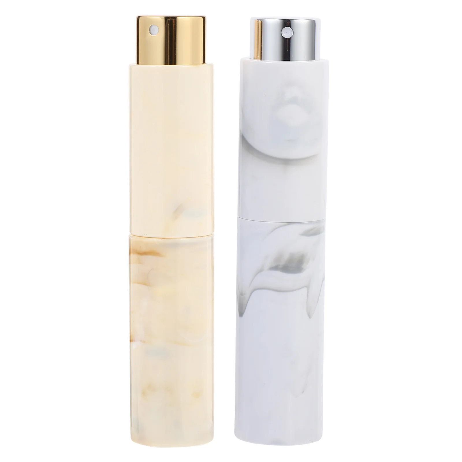 

2Pcs Travel Bottle 10ml Plastic Glass Sturdy Bottle Compact Backpack Gym Spray Atomizer Storage