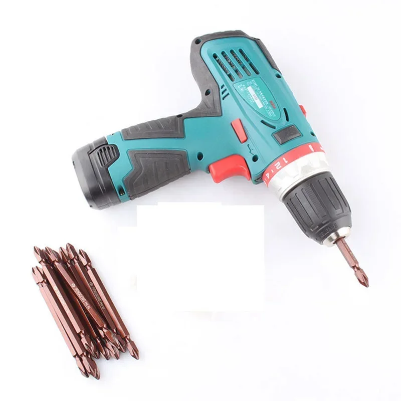 10pcs Screwdriver Bits Set 65mm PH2 Anti-slip with Magnetic 1/4