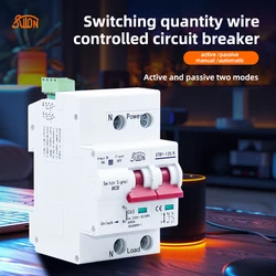 Passive control and 220V active control of switch quantity for wire controlled circuit breakers