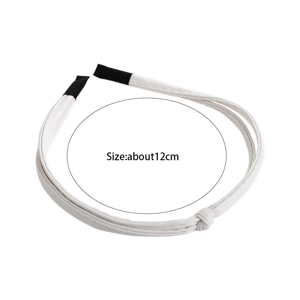 Opaska do włosów do mycia twarzy, opaska do włosów z węzłem, spinka do włosów, opaska ze skóry PU, damskie akcesoria do włosów, cienka opaska do włosów, nakrycie głowy w stylu koreańskim