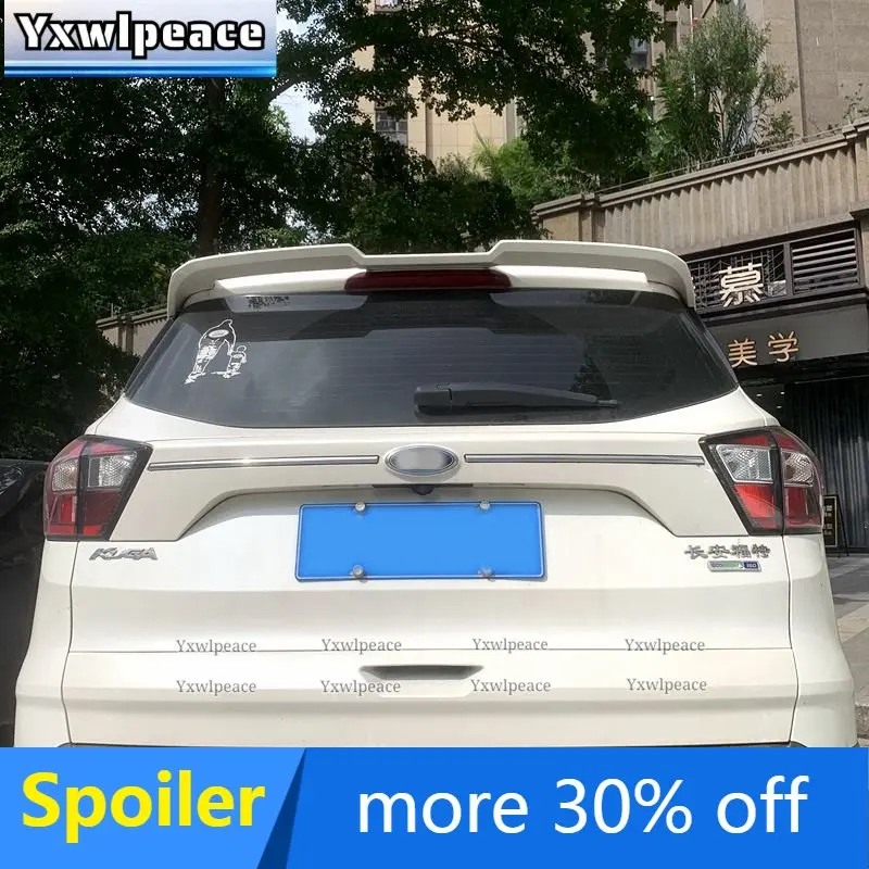 For Escape Ford Kuga Spoiler 2016 2017 2018 2019 ST Style ABS Material Unpainted Color Rear Roof Spoiler Trunk Lip Wing